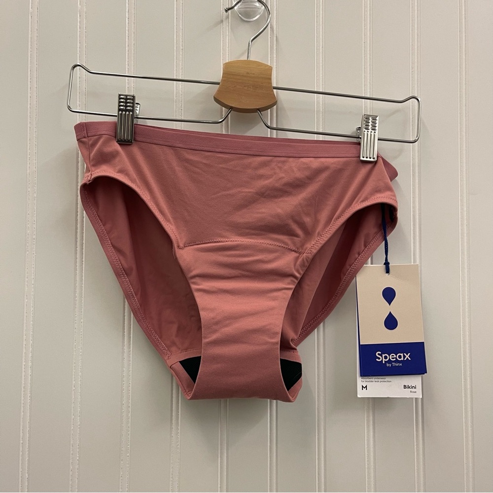 NWT Speax by Thinx Absorbent Underwear Bikini Cut in Rose Sz M